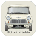 Morris Mini-Minor Deluxe 1959-61 Coaster 1